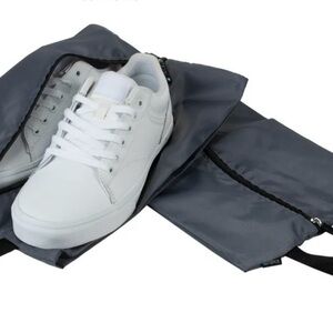 G-Force Polyester Traveling Shoe Bags 2 Pack, Grey/Gray